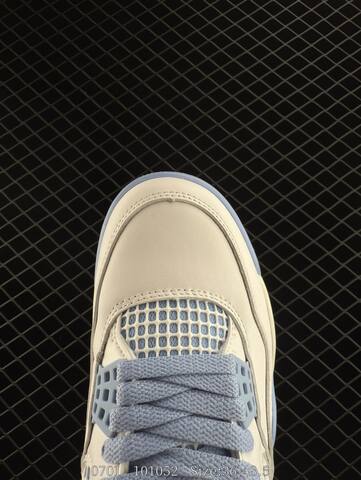 Jordan Air Jordan 4 Retro Aluminum Off White Light Blue EU 36-48 5 Basketball Shoe - Unisex (BS-81115)