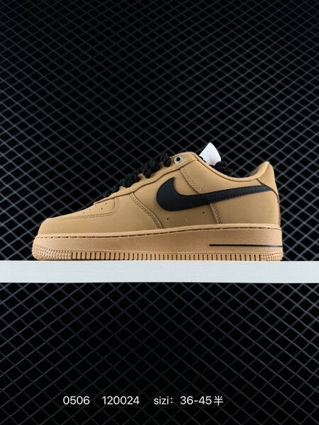 Nike Air Force 1 '07 tan/black EU 36-45 casual lifestyle