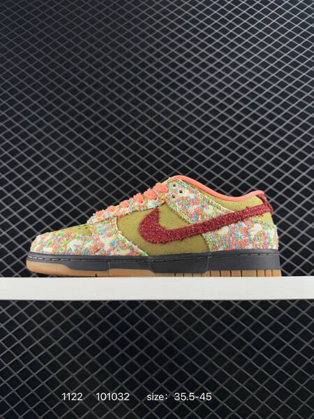 Nike SB Dunk Low multicolor olive red orange 35 5-45 skate lifestyle