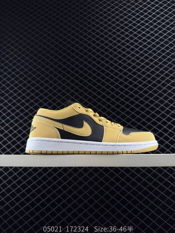 Jordan Air Jordan 1 Low Black White Red Yellow EU 36-46 Sneaker - Unisex (BS-81323)