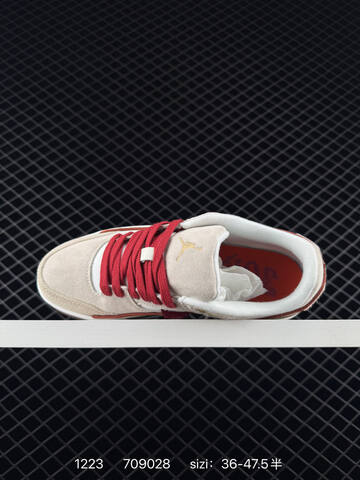 Jordan Flight Court Beige White Brown Red EU 36-47 5 Sneaker - Unisex (BS-80005)