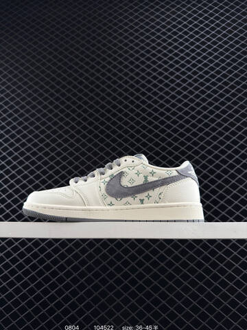 Jordan Air Jordan 1 Low OG SP Off White Grey Light Green EU 36-45 Sneaker - Unisex (BS-80976)