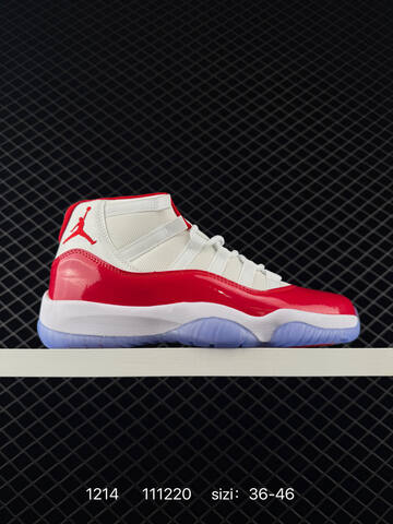 Jordan Air Jordan 11 Retro White Red Ice Blue EU 36-46 Basketball Shoe - Unisex (BS-80059)