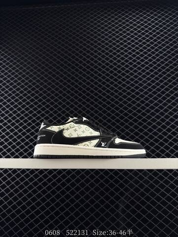 Jordan Air Jordan 1 Low Travis Scott Louis Vuitton Black Off White Green EU 36-46 Sneaker - Unisex (BS-81241)