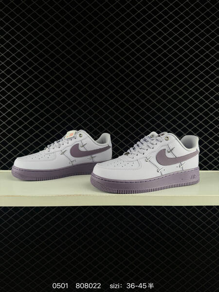 Nike Air Force 1 Utility Light grey/white with mauve purple EU 36-45 lifestyle