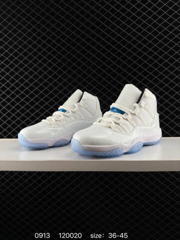Jordan Air Jordan 11 Retro White Light Blue Black EU 36-45 Basketball Shoe - Unisex (BS-80723)