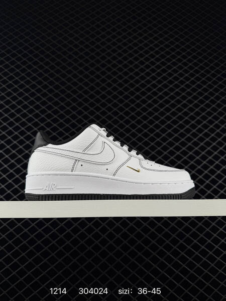 Nike Air Force 1 07 white black gold 36-45 lifestyle