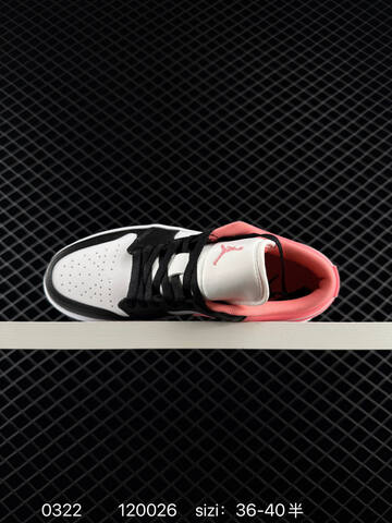 Jordan Air Jordan 1 Low Black White Pink EU 36-40 Sneaker - Unisex (BS-79631)