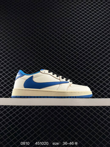 Jordan Air Jordan 1 Low Travis Scott DIY Black White EU 36-46 Sneaker - Unisex (BS-80938)