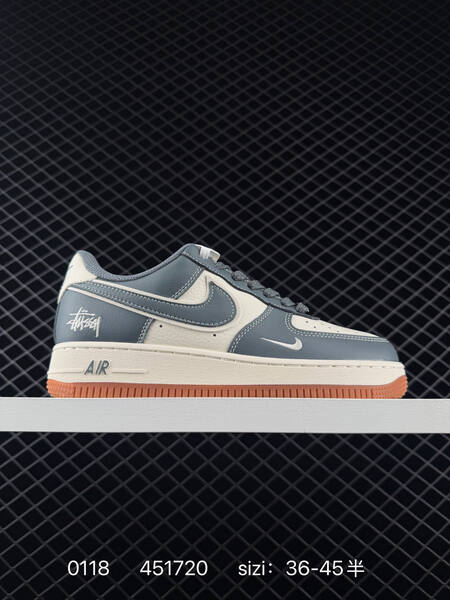 Nike Air Force 1 07 blue gray white gum 36-45 lifestyle