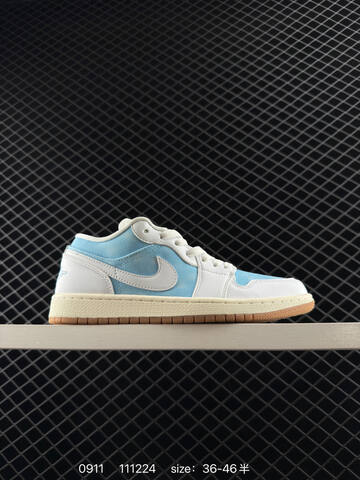 Jordan Air Jordan 1 Low Black White Blue Gold Red EU 36-46 Sneaker - Unisex (BS-80732)