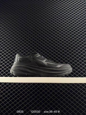 HOKA ONE ONE Clifton 9 Triple Black EU 36-45 Running Shoe Running Sneakers - Unisex (BS-86471)