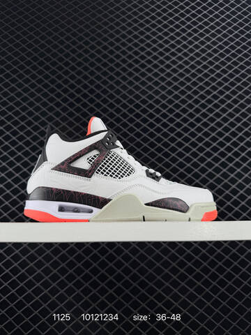 Jordan Air Jordan 4 SE Neon Grey Black White Red EU 36-48 Basketball Shoe - Unisex (BS-80193)