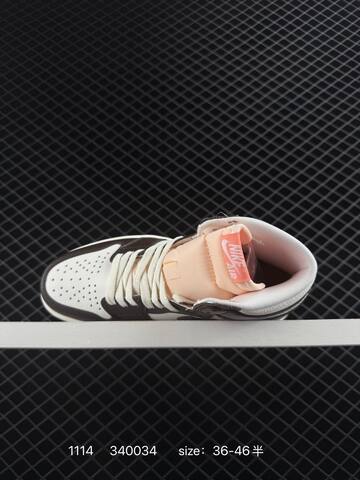 Jordan Air Jordan 1 Retro High OG Sail Dark Brown Light Pink EU 36-46 Basketball Shoe - Unisex (BS-80275)