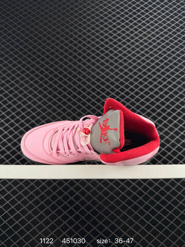 Jordan Air Jordan 5 Low Pink Red Black White EU 36-47 Basketball Shoe - Unisex (BS-80216)