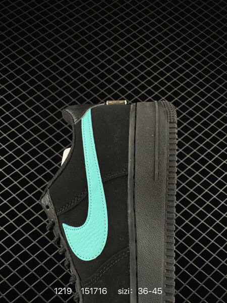 Nike Air Force 1 07 Black Turquoise EU 36-45 lifestyle