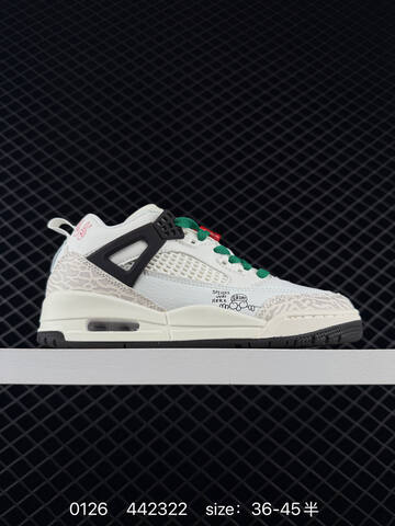 Jordan Jordan Spizike Low Off White Light Green Blue Black EU 36-45 Basketball Shoe - Unisex (BS-79761)