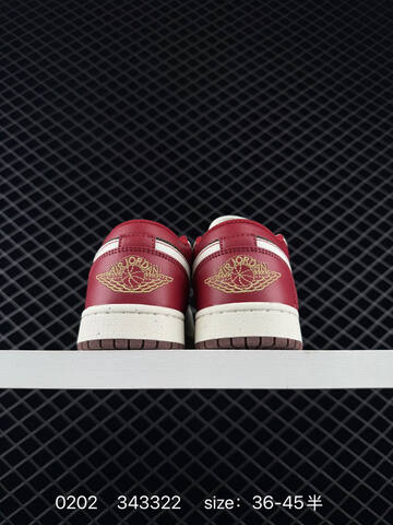 Jordan Air Jordan 1 Low Sail Brown Red Gold EU 36-45 Sneaker - Unisex (BS-79731)
