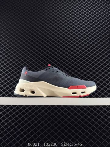 On Cloudpulse 3 Grey Black Cream Red 36-45 Running Shoe Running Sneakers - Unisex (BS-85549)