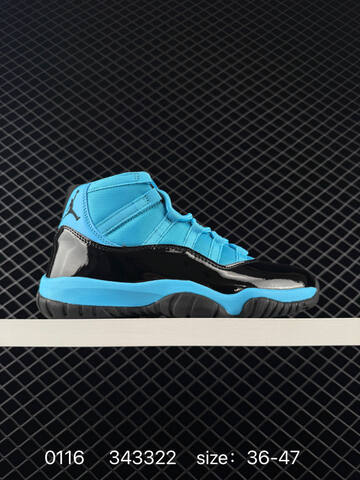Jordan Air Jordan 11 Retro Black Blue EU 36-47 Basketball Shoe - Unisex (BS-79821)
