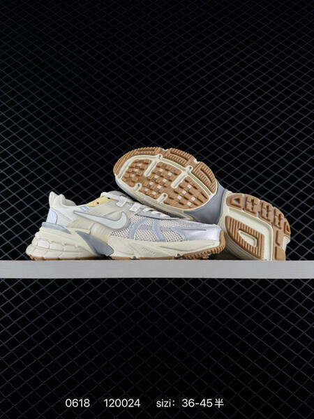 Nike V2K Run silver off white cream gum EU 36-45 running shoe