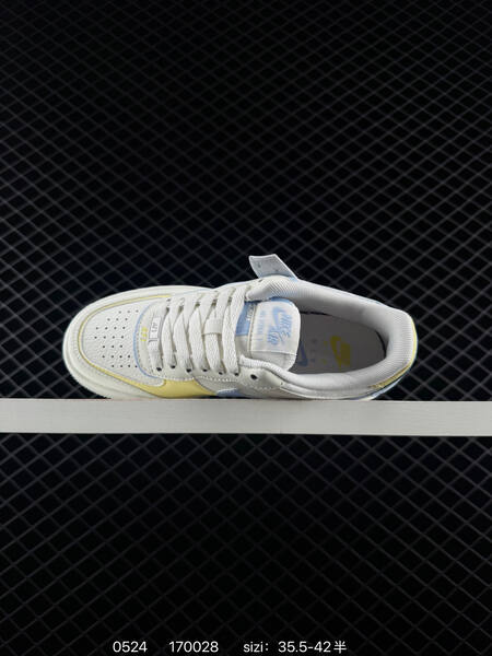 Nike Air Force 1 Shadow off white light blue pale yellow EU 35 5-42 lifestyle