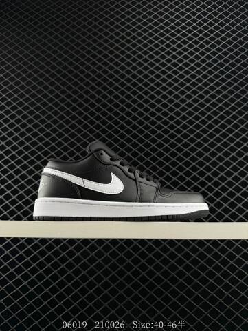 Jordan Air Jordan 1 Low Black White EU 40-46 Sneaker - Men's (BS-81176)
