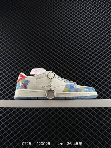 Jordan Air Jordan 1 Low Sail Light Blue Red Yellow EU 36-45 Sneaker - Unisex (BS-81015)