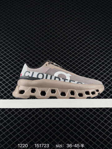 On Cloudmonster Black And White Light Blue EU 36-45 Running Shoe Running Sneakers - Unisex (BS-85429)