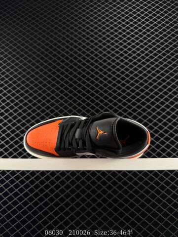 Jordan Air Jordan 1 Low Shattered Backboard Black Orange White Sail EU 36-46 Sneaker - Unisex (BS-81124)