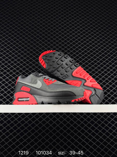 Nike Air Max 90 grey black white with red air unit 39-45 lifestyle