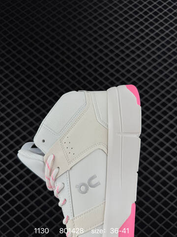On The Roger Clubhouse Mid White Off White Hot Pink 36-41 Sneaker Casual Sneakers - Unisex (BS-85451)