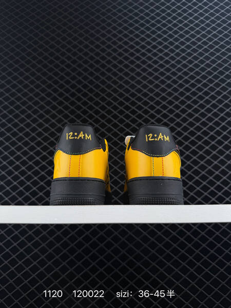 Nike Air Force 1 07 Yellow Black EU 36-45 lifestyle
