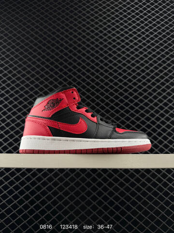 Jordan Air Jordan 1 Mid Black White Gold Light Grey EU 36-47 Basketball Shoe - Unisex (BS-80901)