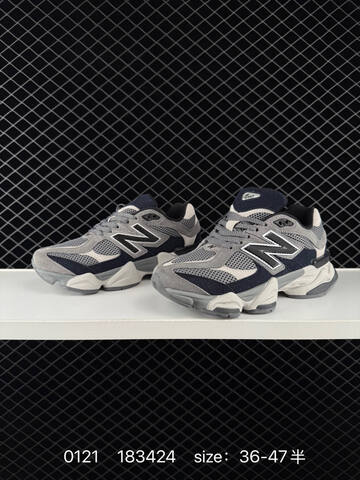 New Balance 9060 Grey Navy Off White Black EU 36-47 Sneaker - Unisex (BS-82369)