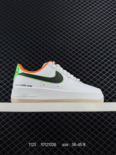 Nike Air Force 1 Low white black with neon green orange blue and purple accents EU 36-45 casual lifestyle