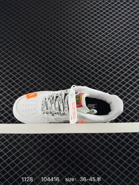 Nike Air Force 1 Low White Black Orange EU 36-45 5 lifestyle