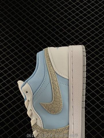 Jordan Air Jordan 1 Low Light Blue White Grey EU 36-46 Sneaker - Unisex (BS-81195)