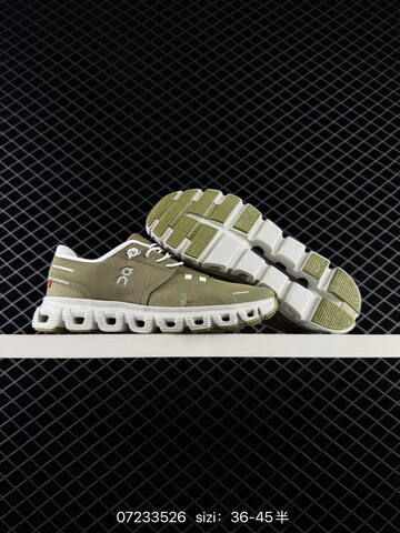 On Cloud 5 Olive Green White EU 36-45 Running Shoe Running Sneakers - Unisex BS-84997