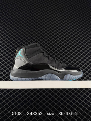 Jordan Air Jordan 11 Retro Black Translucent Clear Neon Yellow EU 36-47 5 Basketball Shoe - Unisex (BS-79887)