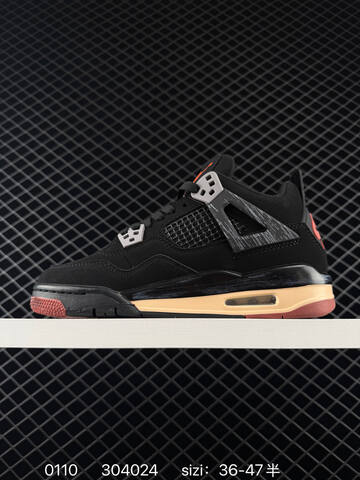 Jordan Air Jordan 4 Retro Black Grey Red Beige EU 36-47 Basketball Shoe - Unisex (BS-79853)