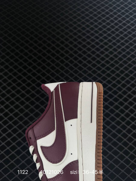 Nike Air Force 1 Low burgundy white gum EU 36-45 lifestyle