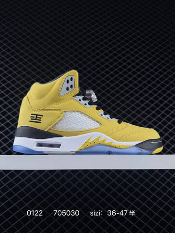 Jordan Air Jordan 5 Retro Grey White Black Blue EU 36-47 Basketball Shoe - Unisex (BS-79791)