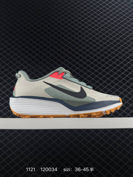 Nike ReactX Pegasus Trail 6 light gray sage green navy orange coral EU 36-45 lifestyle