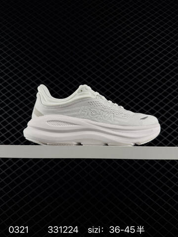HOKA ONE ONE Bondi 9 White Blue Red EU 36-45 Running Shoe Running Sneakers - Unisex (BS-86287)
