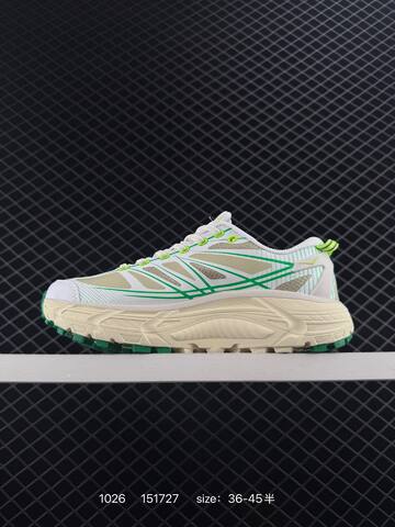 HOKA ONE ONE TOR SUMMIT 36 White Beige Neon Green EU 36-45 Running Shoe Running Sneakers - Unisex (BS-86408)