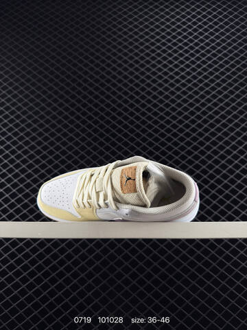 Jordan Air Jordan 1 Low White Light Pink Pale Yellow Gum Light Blue EU 36-46 Sneaker - Unisex (BS-81043)