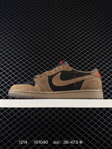 Jordan Air Jordan 1 Low Travis Scott Reverse Mocha CQ4277-001 Black Brown Dark Grey Red EU 36-47 5 Sneaker - Unisex (BS-80064)