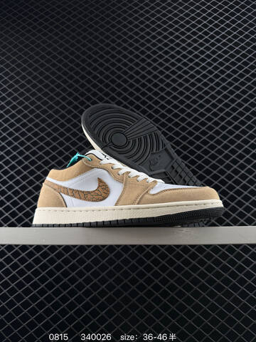 Jordan Air Jordan 1 Low Brown Elephant White Brown Beige Black EU 36-46 Sneaker - Unisex (BS-80907)