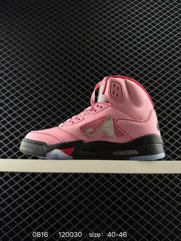 Jordan Air Jordan 5 Retro High DV4982-004 Pink Red Black White EU 40-46 Basketball Shoe - Men's (BS-80904)
